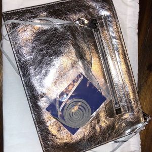 Rebecca Minkoff Silver Regan Clutch